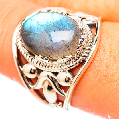 Labradorite Rings handcrafted by Ana Silver Co - RING114724