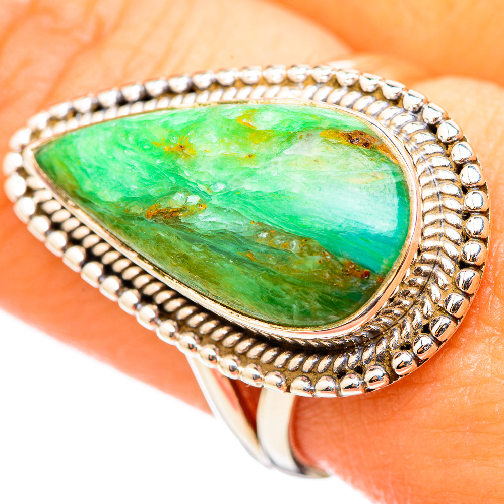 Peruvian Opal Rings handcrafted by Ana Silver Co - RING114726