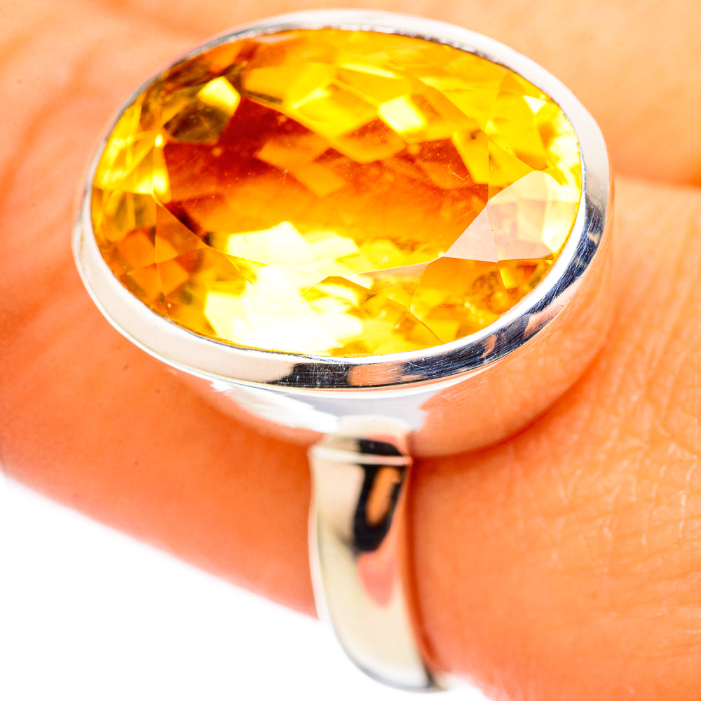 Citrine Rings handcrafted by Ana Silver Co - RING114728