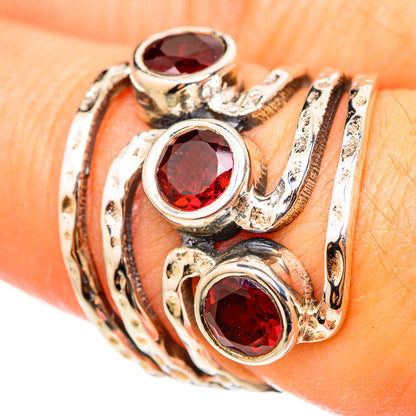 Garnet Rings handcrafted by Ana Silver Co - RING114732