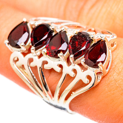 Garnet Rings handcrafted by Ana Silver Co - RING114733