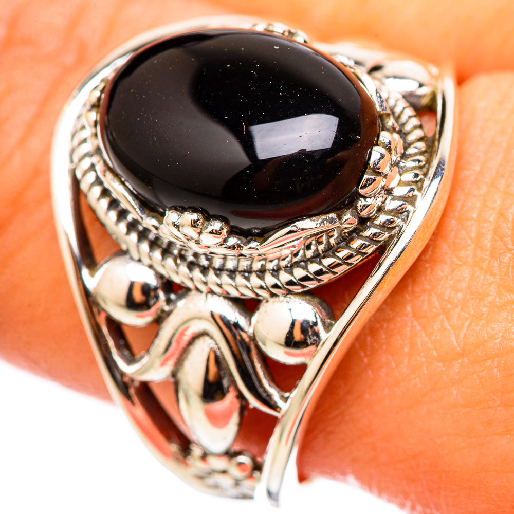 Black Onyx Rings handcrafted by Ana Silver Co - RING114738