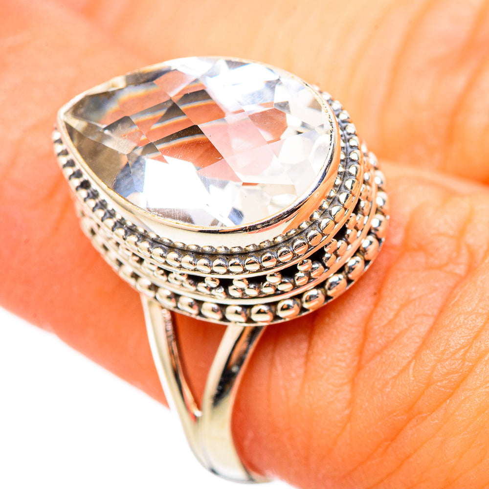 White Quartz Rings handcrafted by Ana Silver Co - RING114740