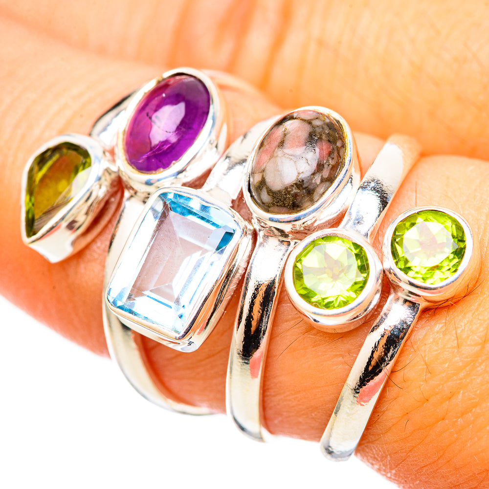 Multi-Stone Rings handcrafted by Ana Silver Co - RING114742