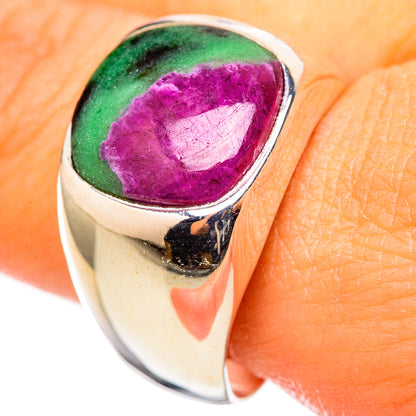 Ruby Zoisite Rings handcrafted by Ana Silver Co - RING114743