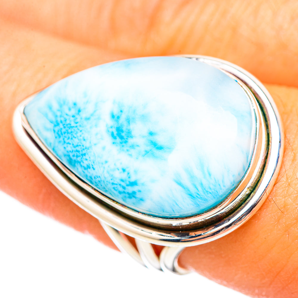Larimar Rings handcrafted by Ana Silver Co - RING114749