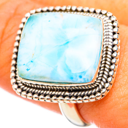 Larimar Rings handcrafted by Ana Silver Co - RING114750