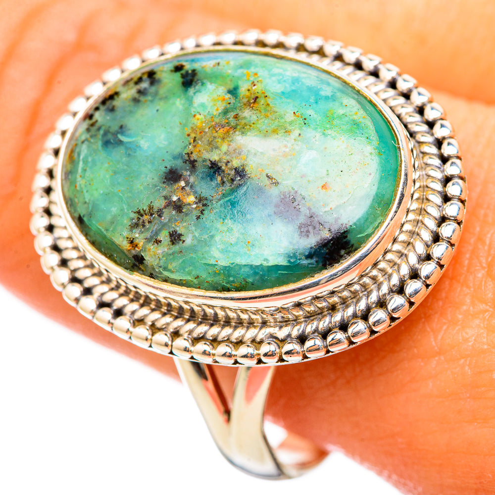 Peruvian Opal Rings handcrafted by Ana Silver Co - RING114752