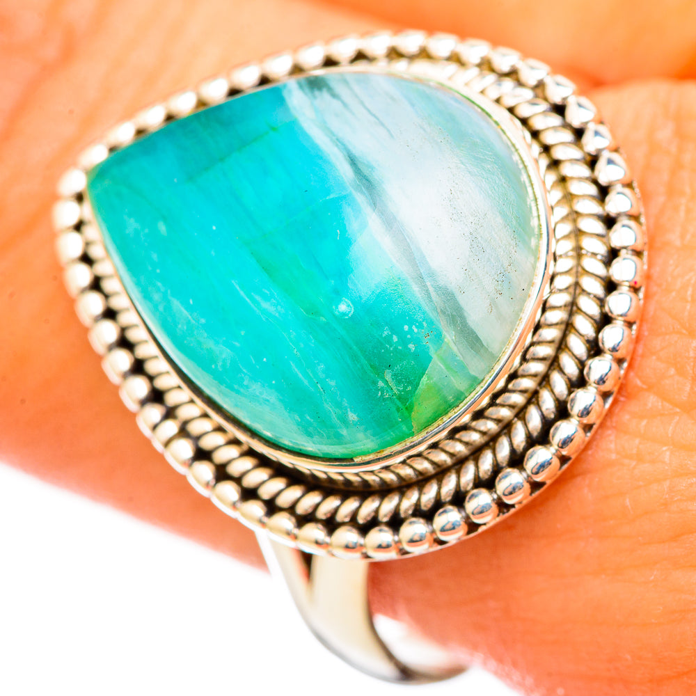 Peruvian Opal Rings handcrafted by Ana Silver Co - RING114753