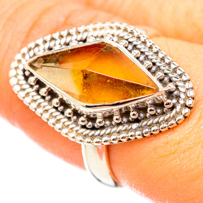Citrine Sugarloaf Rings handcrafted by Ana Silver Co - RING114754