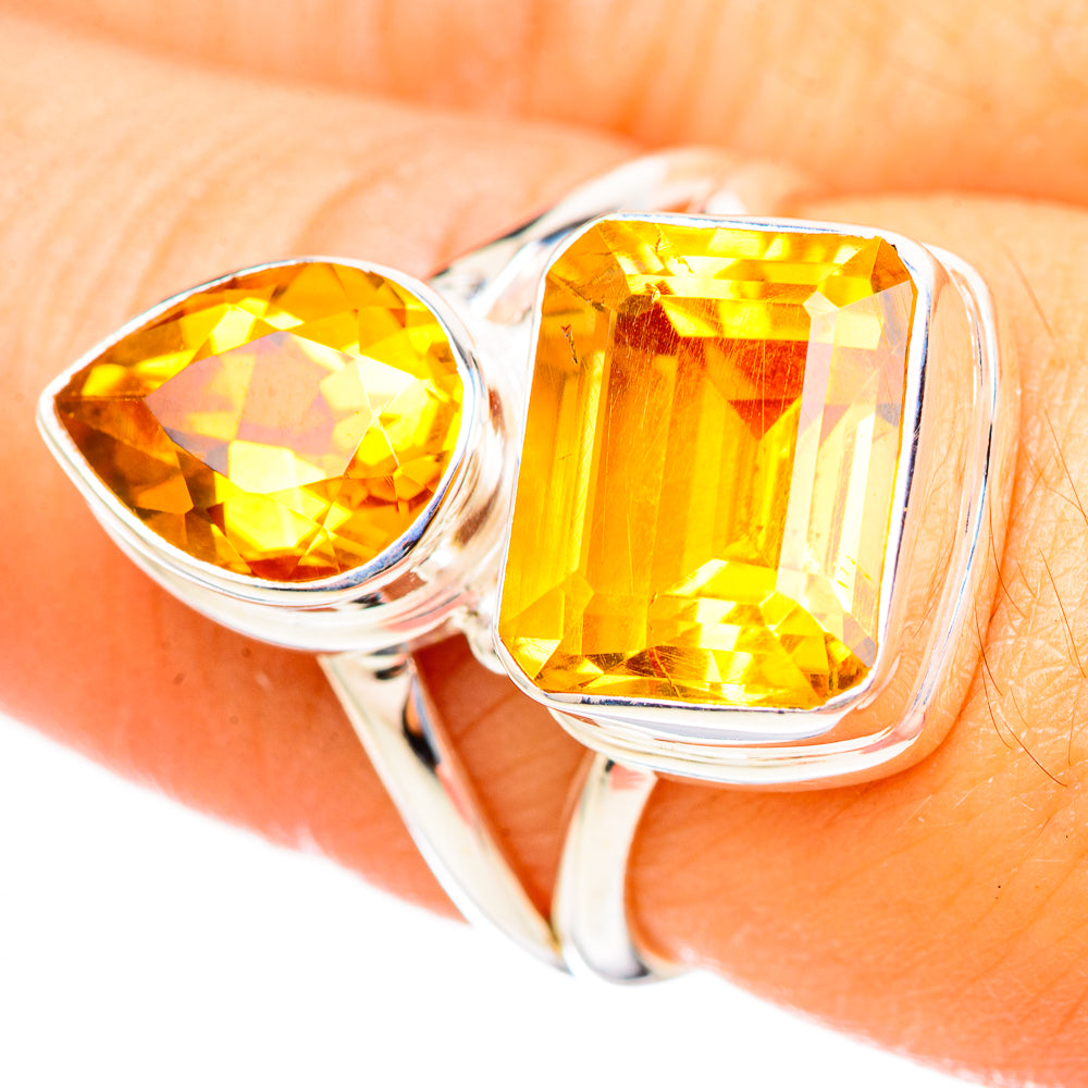 Citrine Rings handcrafted by Ana Silver Co - RING114756