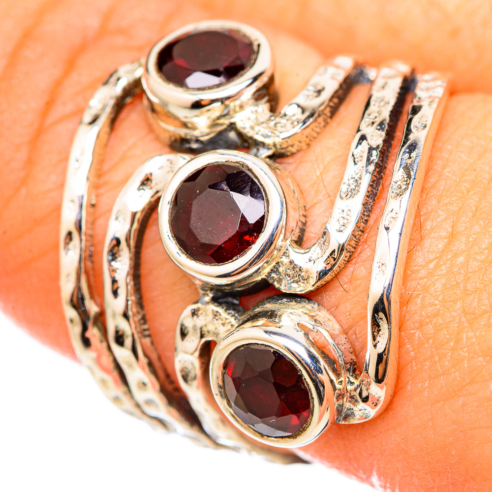 Garnet Rings handcrafted by Ana Silver Co - RING114758
