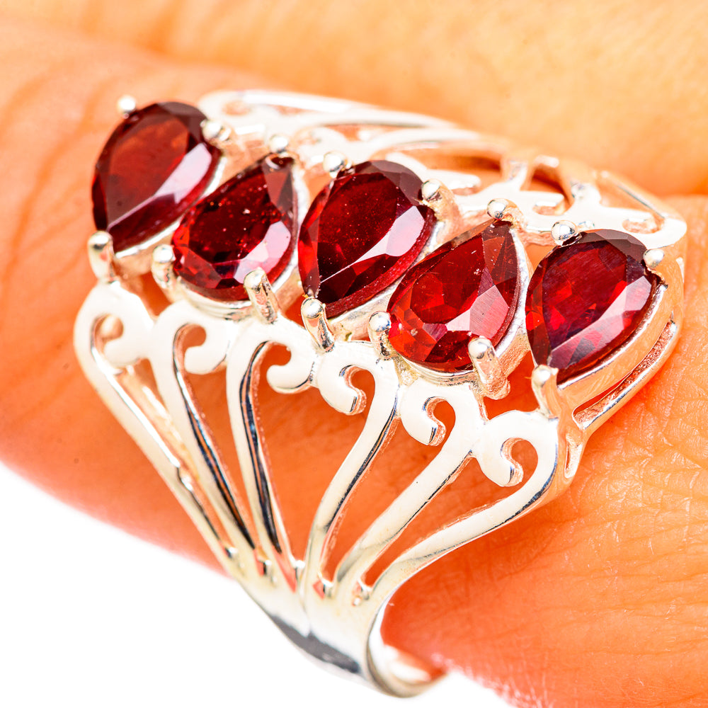 Garnet Rings handcrafted by Ana Silver Co - RING114759