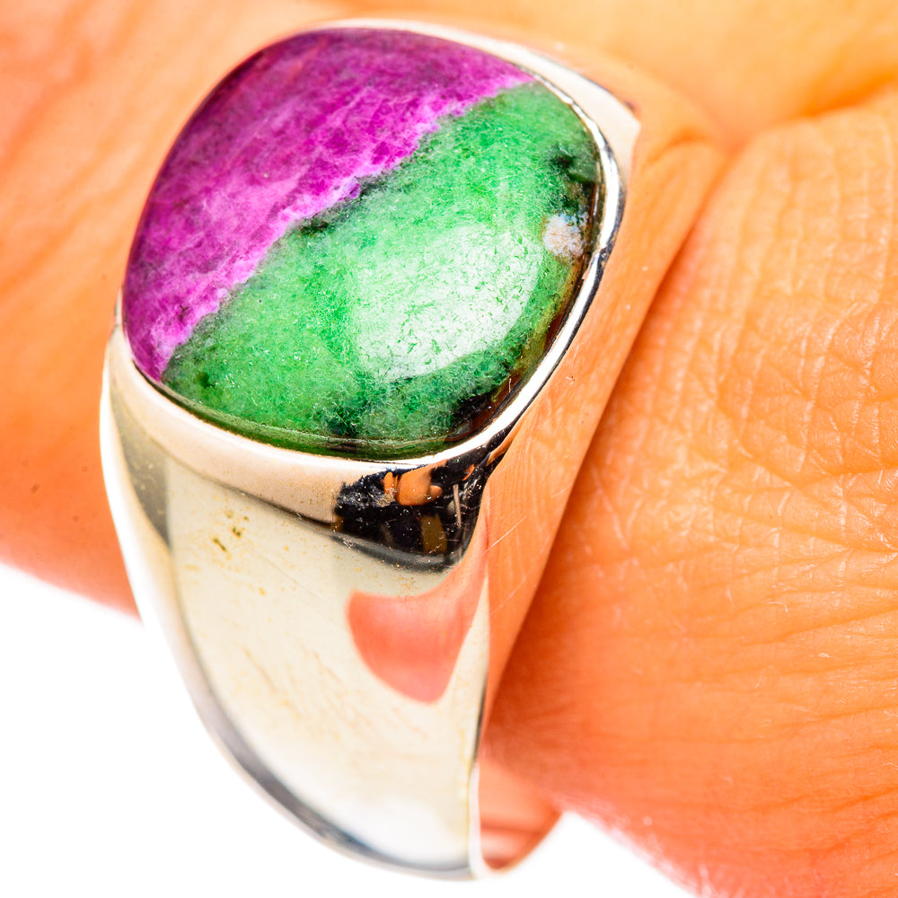 Ruby Zoisite Rings handcrafted by Ana Silver Co - RING114767