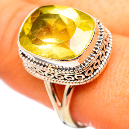 Lemon Quartz Rings handcrafted by Ana Silver Co - RING114769