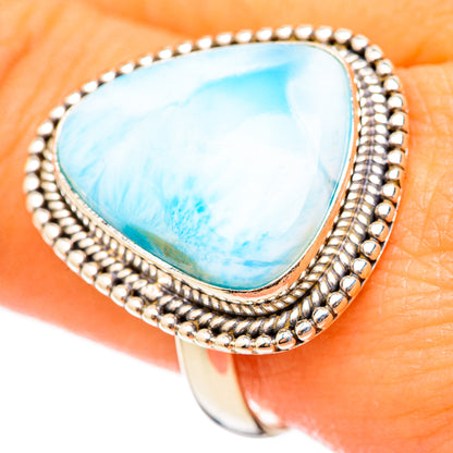 Larimar Rings handcrafted by Ana Silver Co - RING114775