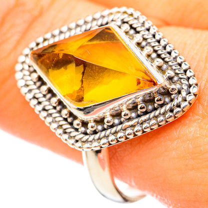 Citrine Sugarloaf Rings handcrafted by Ana Silver Co - RING114778