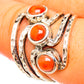 Mediterranean Red Coral Rings handcrafted by Ana Silver Co - RING114781