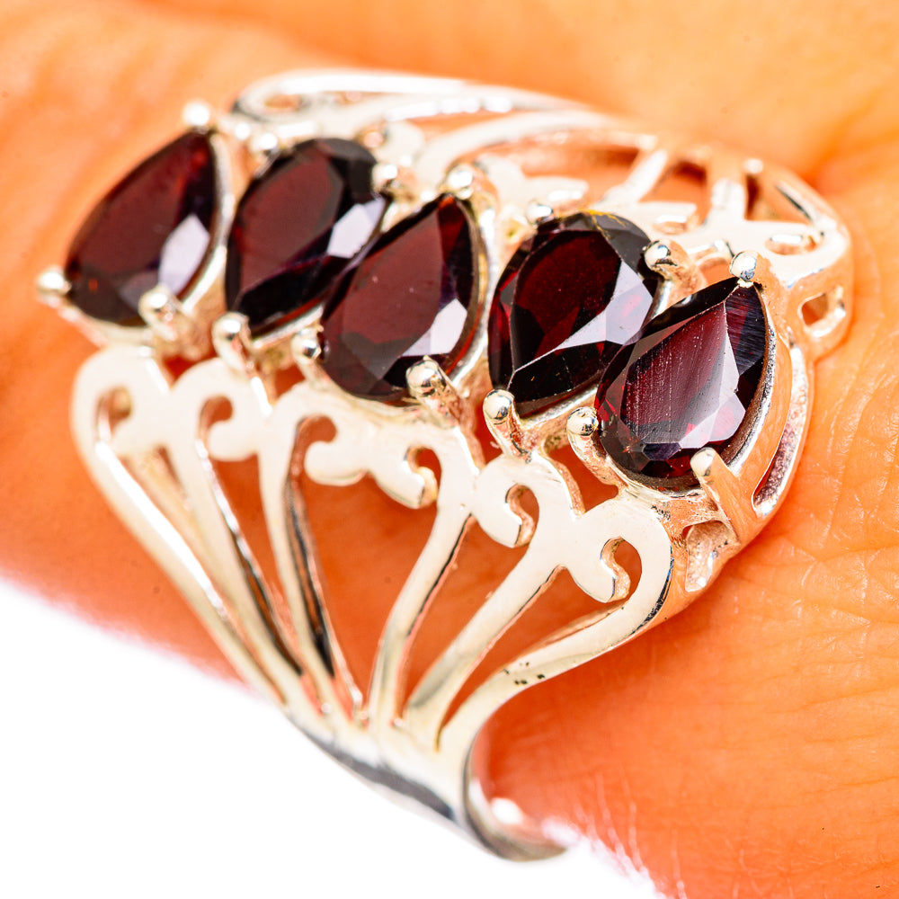 Garnet Rings handcrafted by Ana Silver Co - RING114782