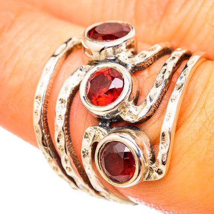 Garnet Rings handcrafted by Ana Silver Co - RING114783