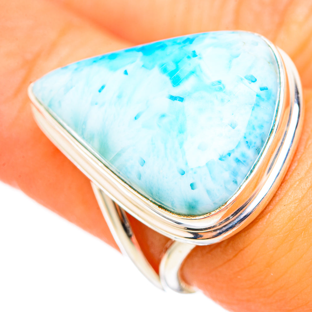Larimar Rings handcrafted by Ana Silver Co - RING114795