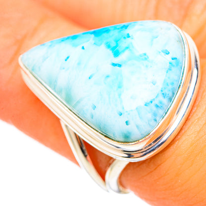 Larimar Rings handcrafted by Ana Silver Co - RING114795