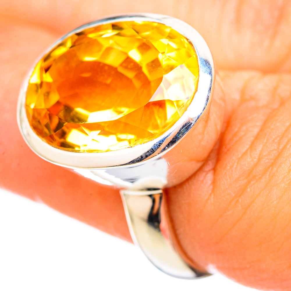 Citrine Rings handcrafted by Ana Silver Co - RING114802