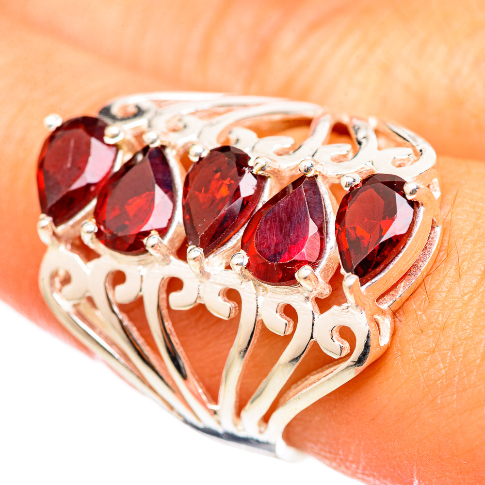 Garnet Rings handcrafted by Ana Silver Co - RING114804