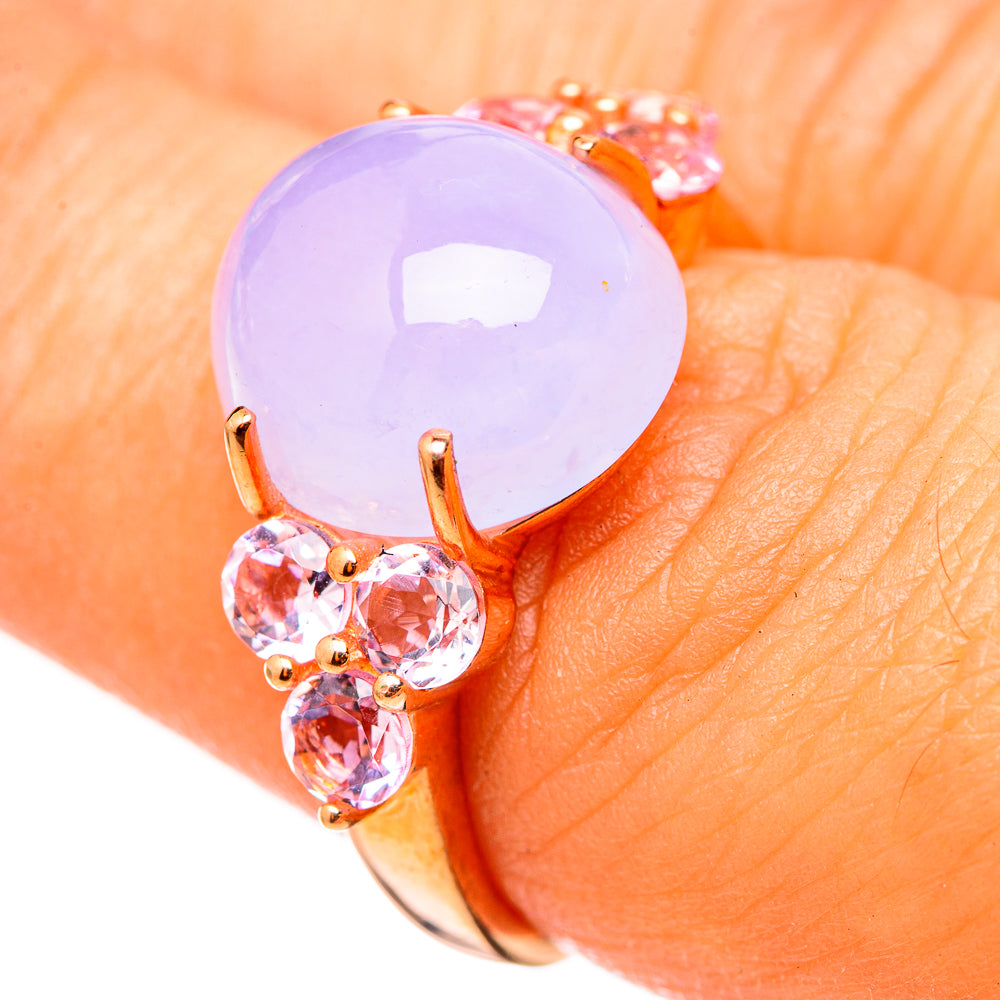Aqua Chalcedony Rings handcrafted by Ana Silver Co - RING114806