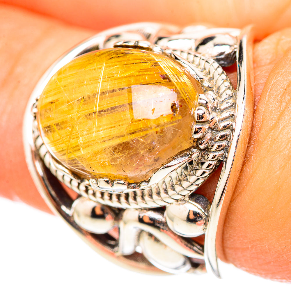 Rutilated Quartz Rings handcrafted by Ana Silver Co - RING114808