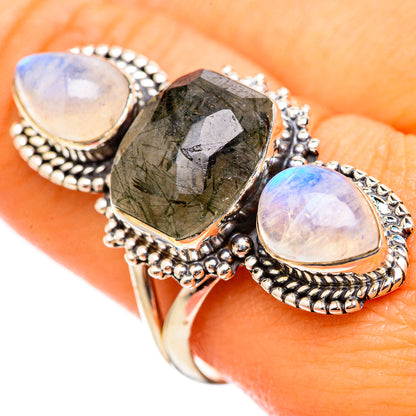 Tourmalinated Quartz Rings handcrafted by Ana Silver Co - RING114810