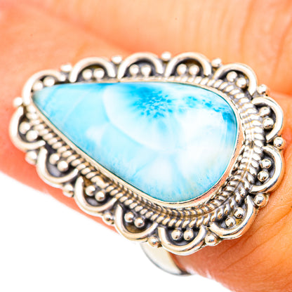 Larimar Rings handcrafted by Ana Silver Co - RING114820