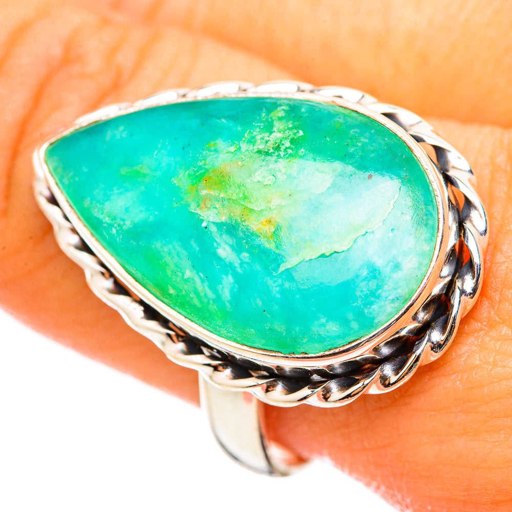 Peruvian Opal Rings handcrafted by Ana Silver Co - RING114822