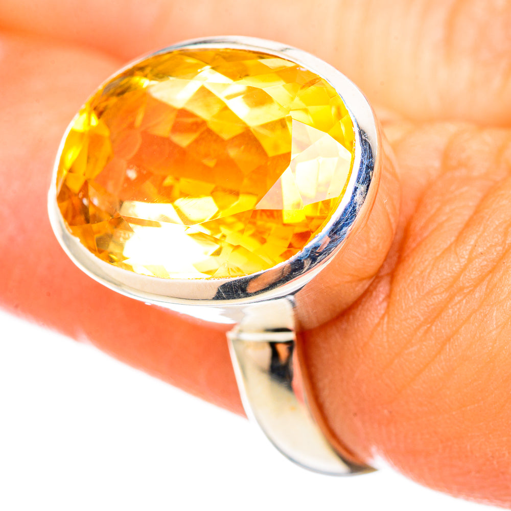 Citrine Rings handcrafted by Ana Silver Co - RING114825