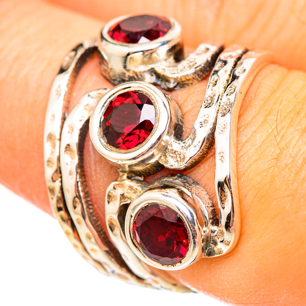 Garnet Rings handcrafted by Ana Silver Co - RING114828