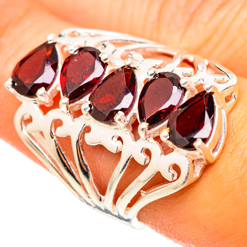 Garnet Rings handcrafted by Ana Silver Co - RING114829