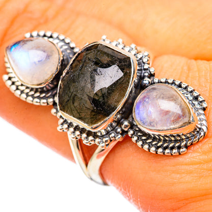 Tourmalinated Quartz Rings handcrafted by Ana Silver Co - RING114833