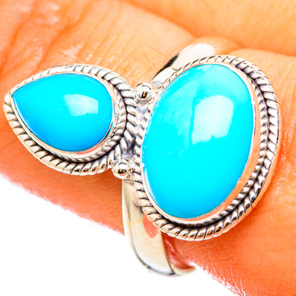 Sleeping Beauty Turquoise Rings handcrafted by Ana Silver Co - RING114841
