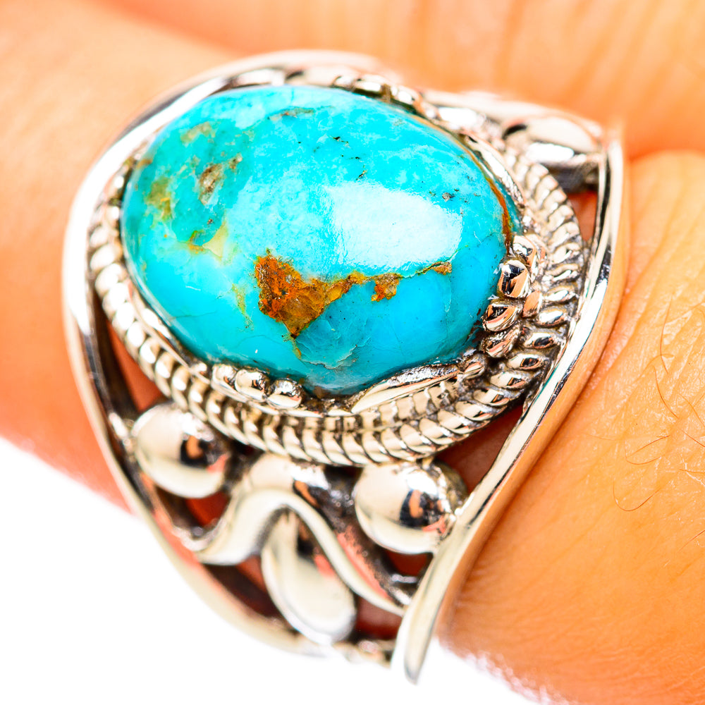 Chrysocolla Rings handcrafted by Ana Silver Co - RING114843