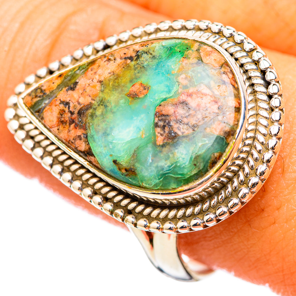 Peruvian Opal Rings handcrafted by Ana Silver Co - RING114845