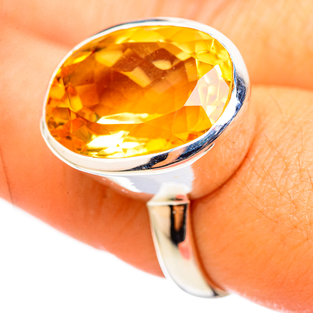 Citrine Rings handcrafted by Ana Silver Co - RING114849