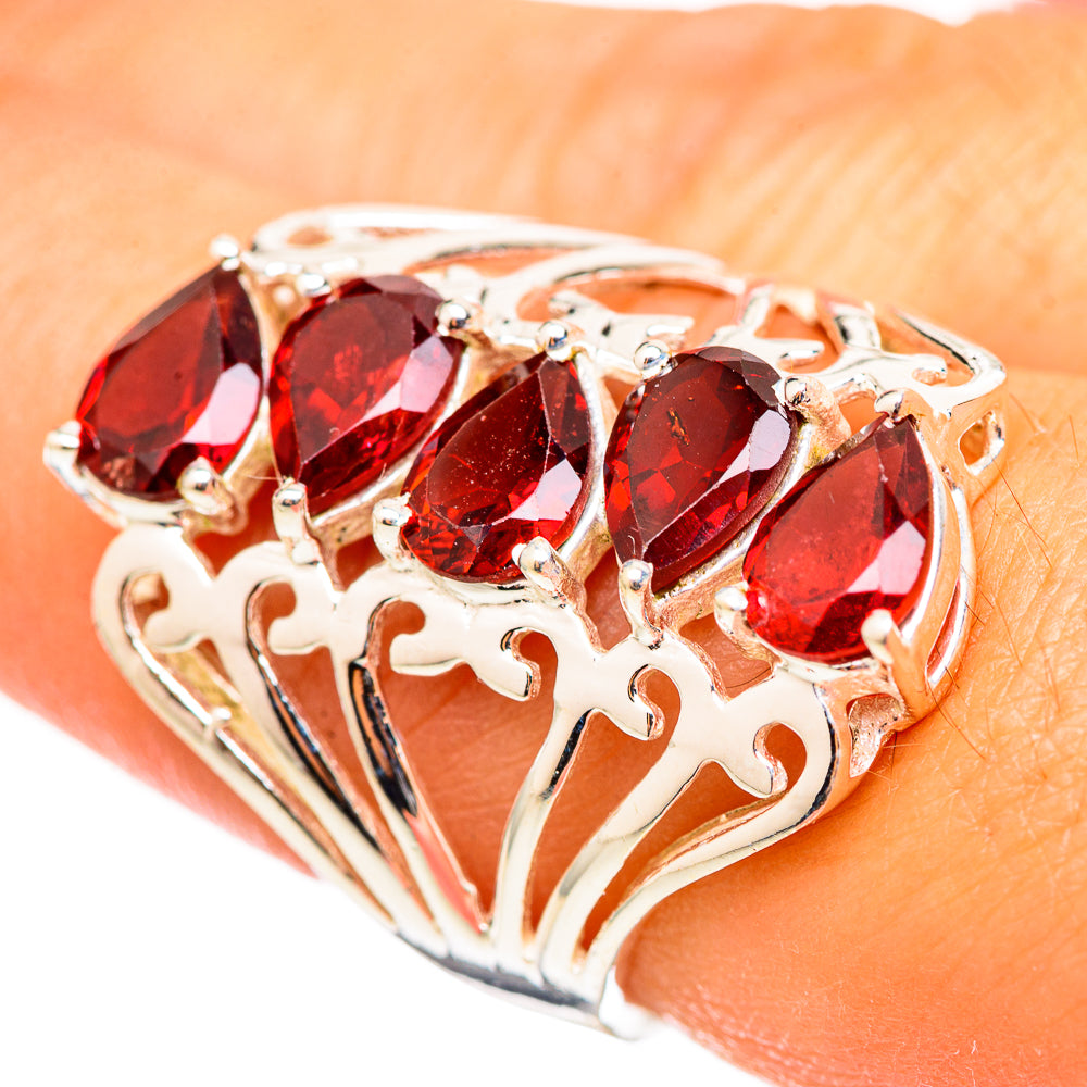 Garnet Rings handcrafted by Ana Silver Co - RING114851