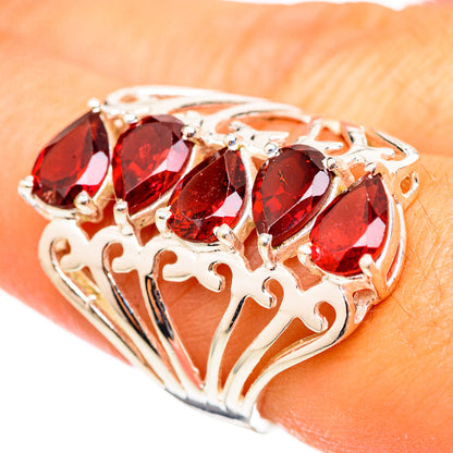 Garnet Rings handcrafted by Ana Silver Co - RING114851