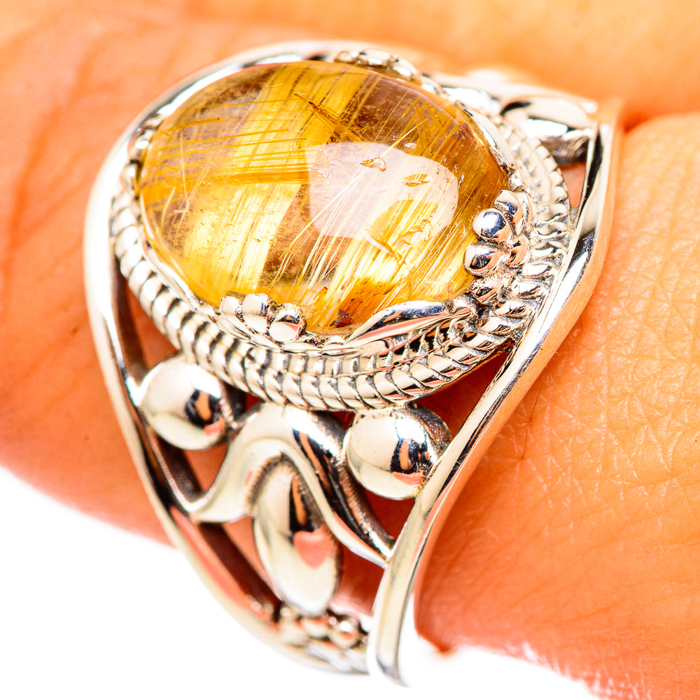 Rutilated Quartz Rings handcrafted by Ana Silver Co - RING114855