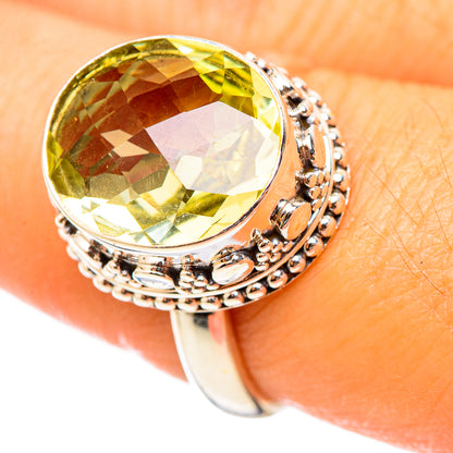 Lemon Quartz Rings handcrafted by Ana Silver Co - RING114863