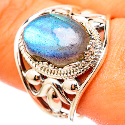 Labradorite Rings handcrafted by Ana Silver Co - RING114866