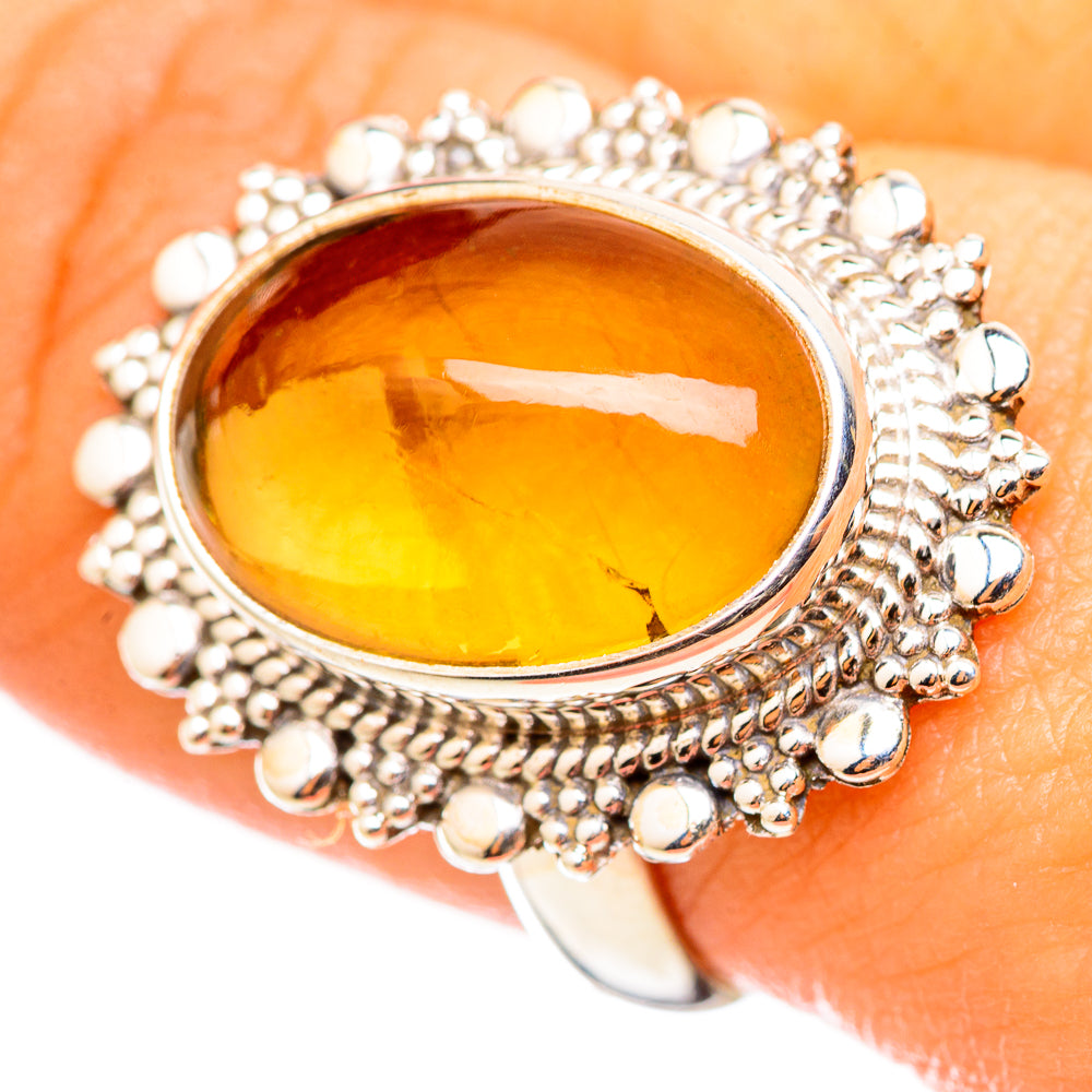 Citrine Sugarloaf Rings handcrafted by Ana Silver Co - RING114871