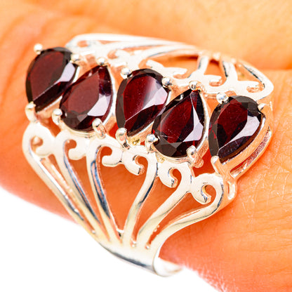 Garnet Rings handcrafted by Ana Silver Co - RING114873