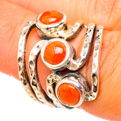 Mediterranean Red Coral Rings handcrafted by Ana Silver Co - RING114874