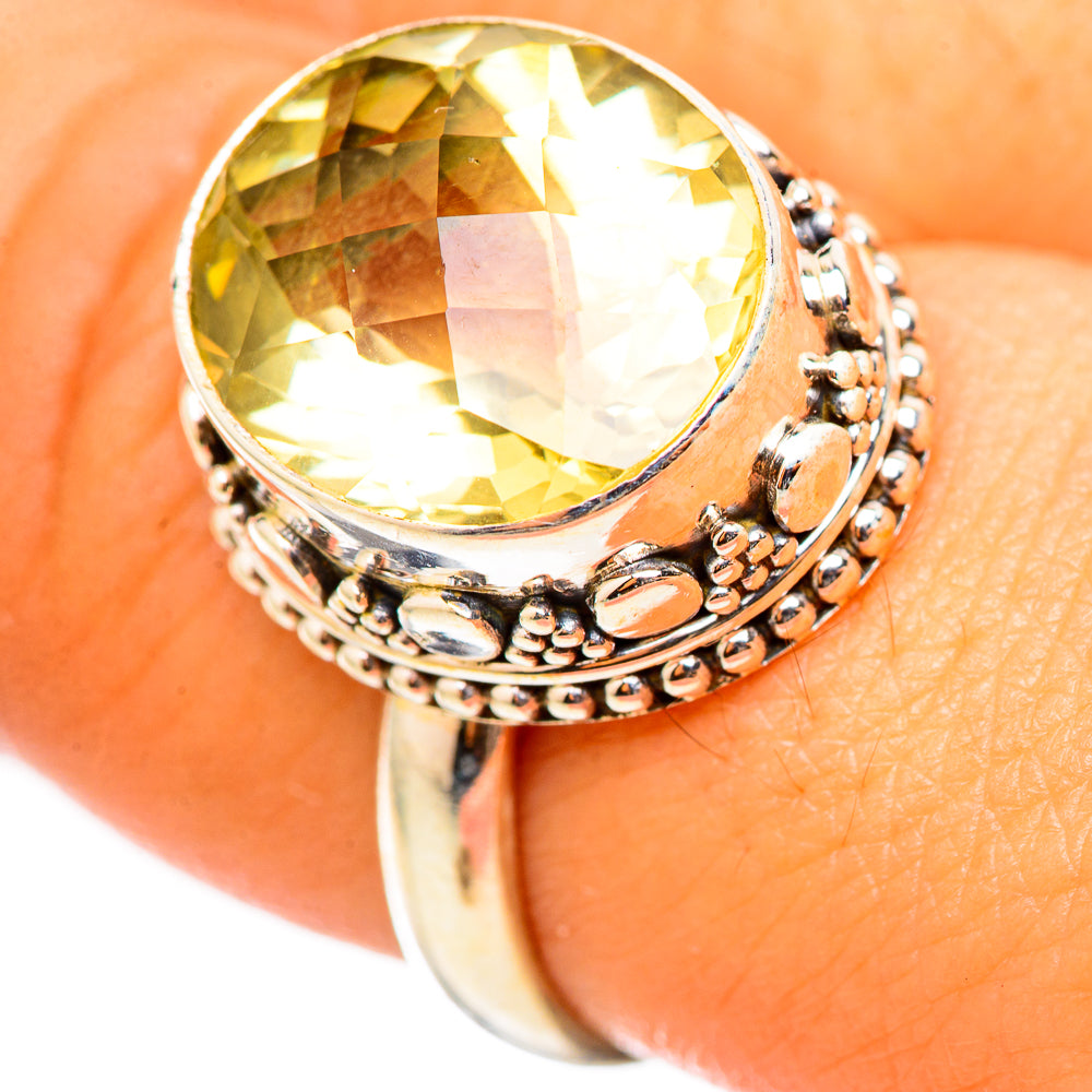 Lemon Quartz Rings handcrafted by Ana Silver Co - RING114880